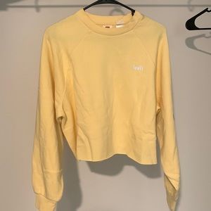Womens - yellow - Sweatshirt - Crop top - Levi's - Seasonal